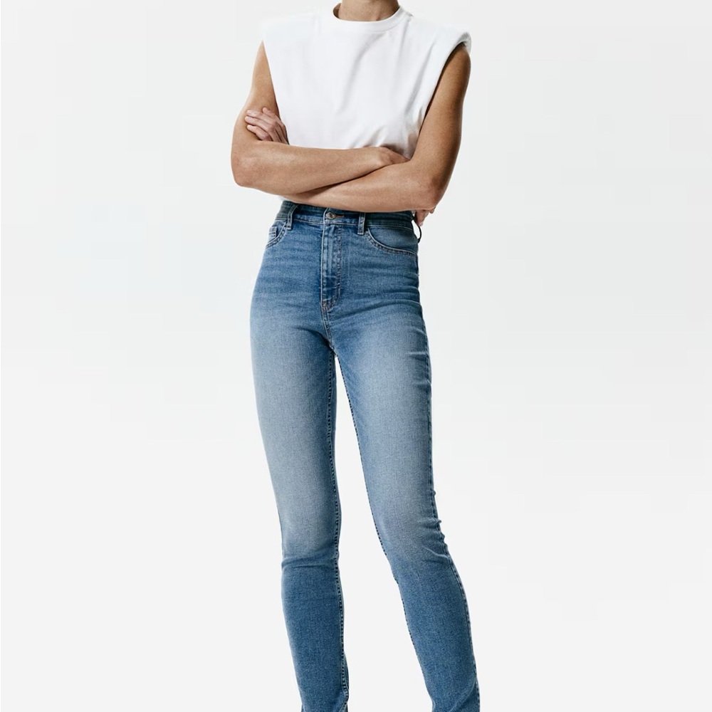 Sz M H&M Skinny  Ultra high waist ankle jeggings pants jeans